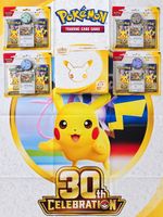 Pokémon 30 Jahre Top Trainer Box und Blister