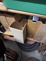 6x Wooden storage boxes / Zeitschriftensammler