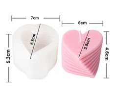 Giessform Silikonform Kerzenform Herz Schicht