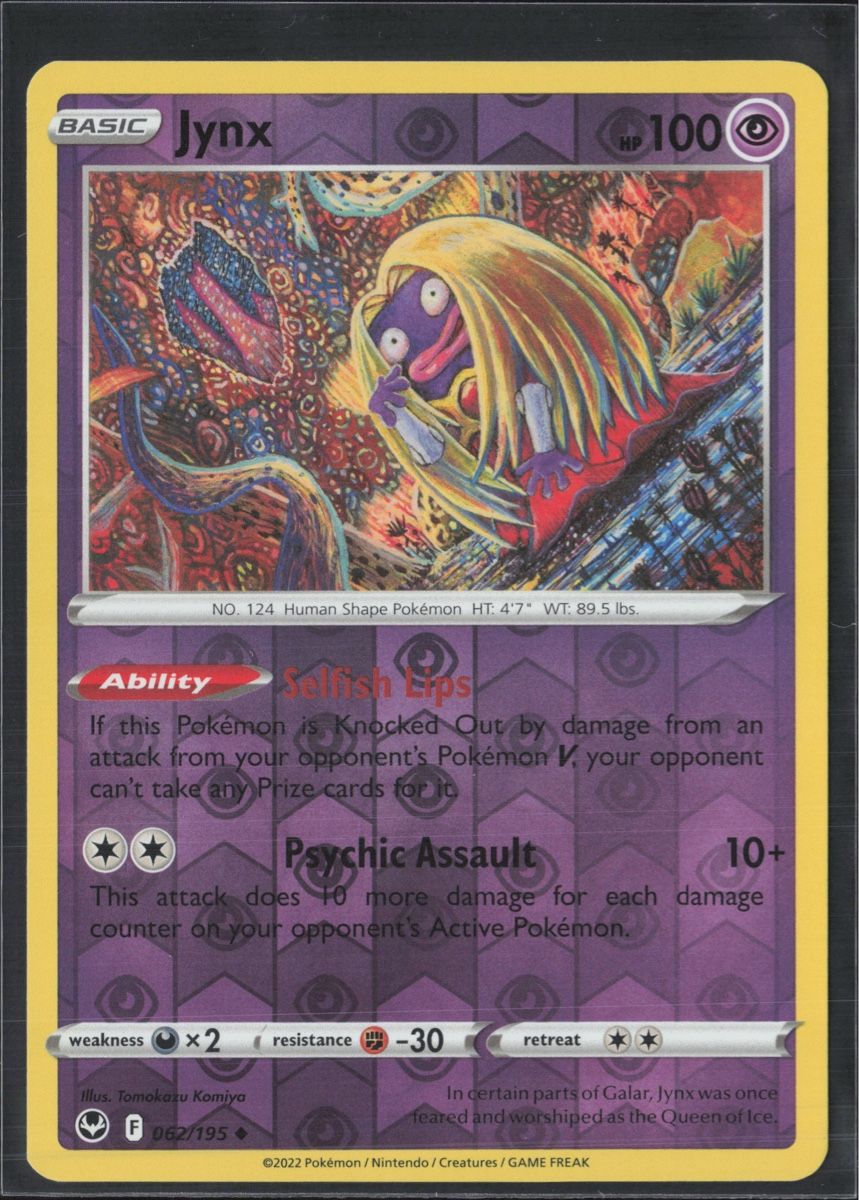 Pokémon Carte collezionabili: POKÉMON / Jynx / Silver Tempest / Reverse 🇺🇸 – Usato da Herzogenbuchsee venduto da TCG-High-Quality