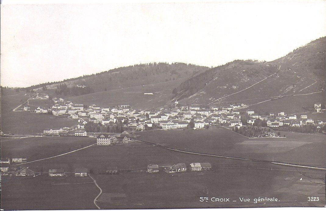 Ansichtskarten: Ste. CROIX, vue générale – Gebraucht aus Les Verrières von Scampi0