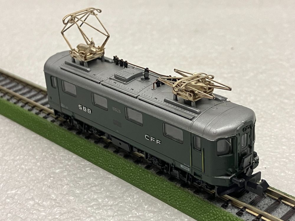 Hobbytrain Modelleisenbahnen: Hobbytrain 11011 N= Re 4/4I SBB 10026 HmBh Lausanne - grün – Gebraucht aus Thun von retoolinoo 4