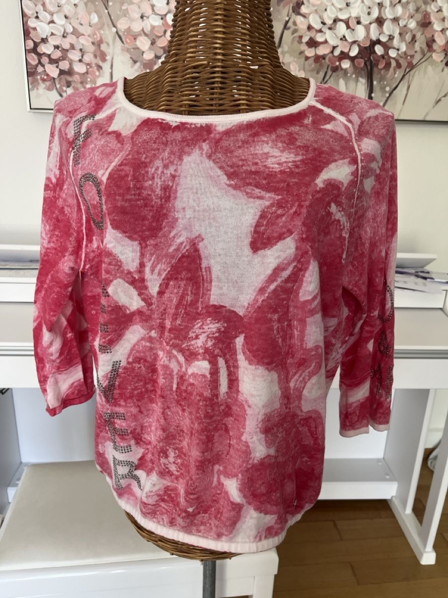 Monari Pulls & Sweat-shirts: Pullover mit Blumenmuster, Monari, 36 – D'occasion à Solothurn par Bobesch08