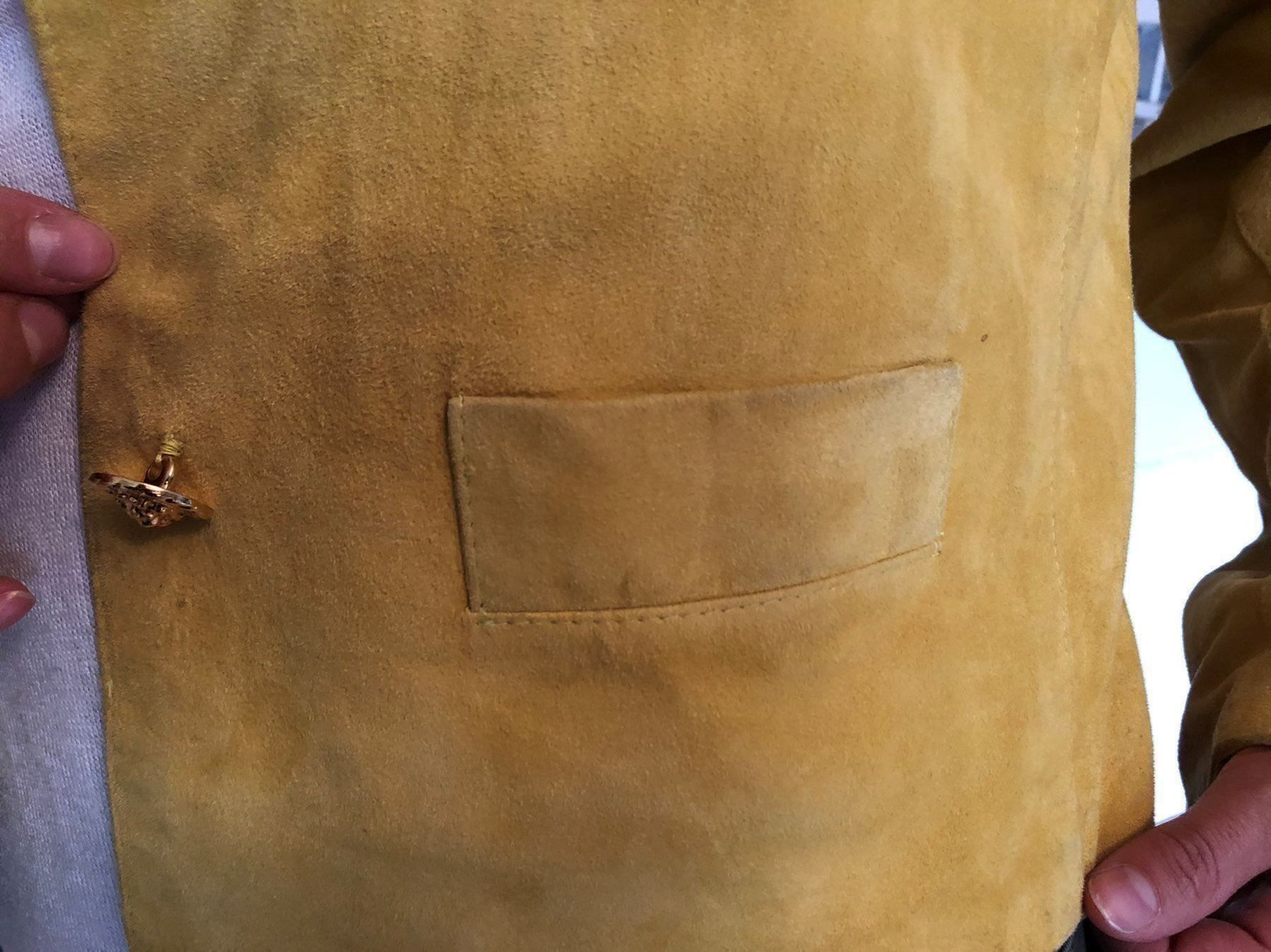 Giacche: Veste daim BEGEDOR brodée perlée – Usato da Genève venduto da DELIRBEADS 7