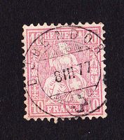 Sitzende Helvetia 38, gest. 8.III..77 - Bubendorf