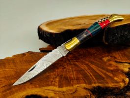 Laguiole Damast Messer Klappmesser echtes Damastmesser