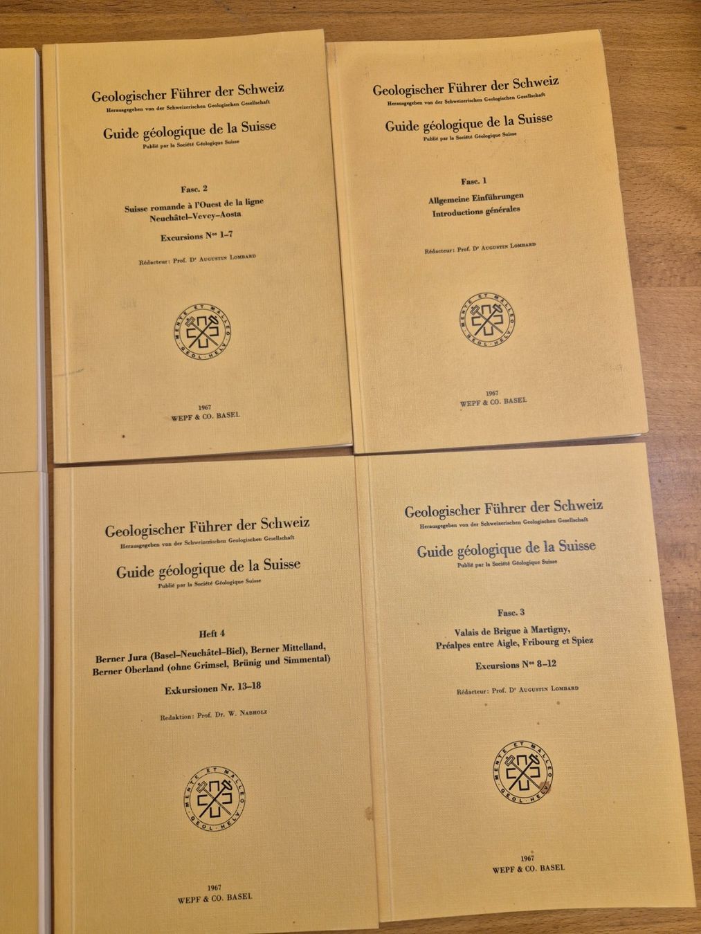 Libri: Guide géologique de la Suisse 1967 – Usato da Bogis-Bossey venduto da VNT-GE.ch 2