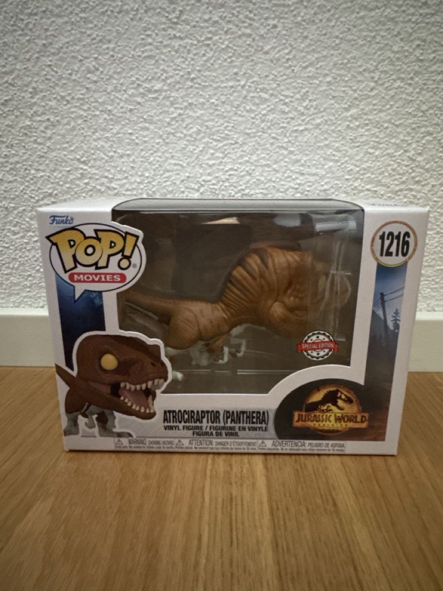 Funko Statuette: Funko Pop  Atrociraptor (Panthera) 1216 – Nuovo e nell'imballaggio originale da Suhr venduto da Dominick