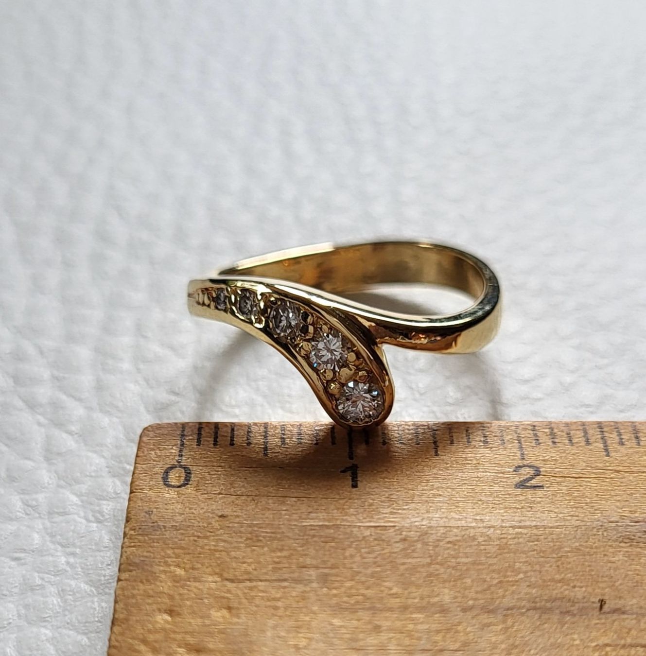 Anelli: Gold 750 Ring Mit Brillanten – Usato da Wald ZH venduto da Dasilver 2