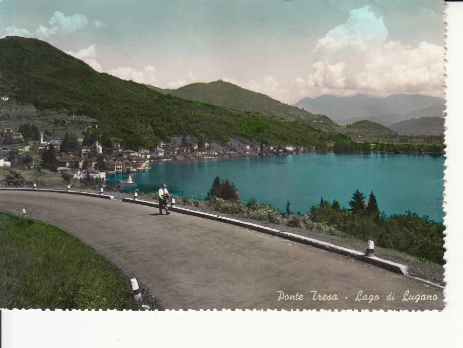 Ansichtskarten: Ponte Tresa coloriert ca. 1955 – Gebraucht aus Bürglen TG von StampGraf