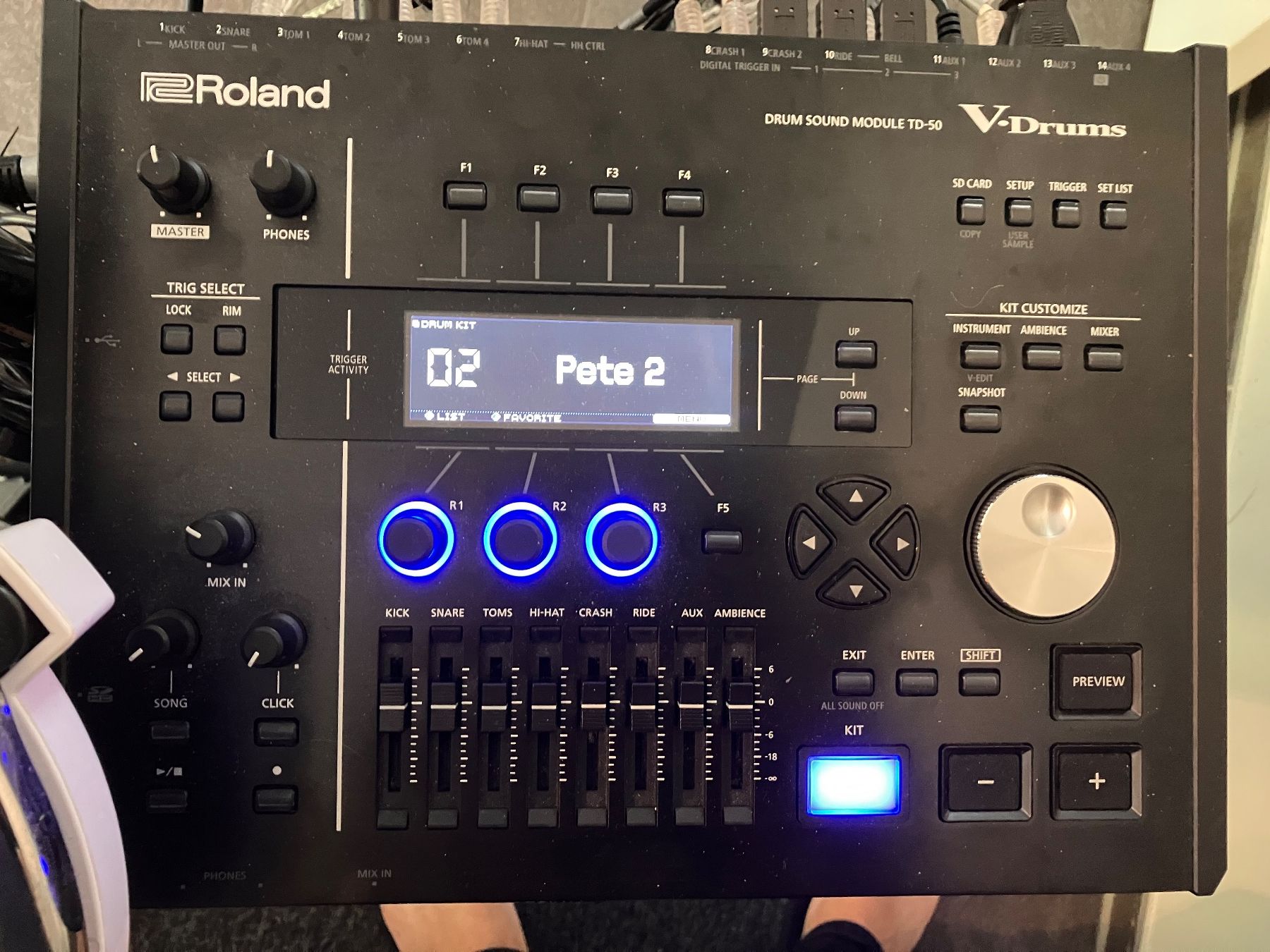 Roland Strumenti musicali: Roland/Drum Tec hoch professionelles E Drum Schlagzeug – Usato da Wädenswil venduto da pno_rp7n 1