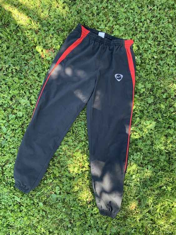 Vintage Nike Black/Red Tracksuit Bottoms, Size L( 152-158) (Nuovo