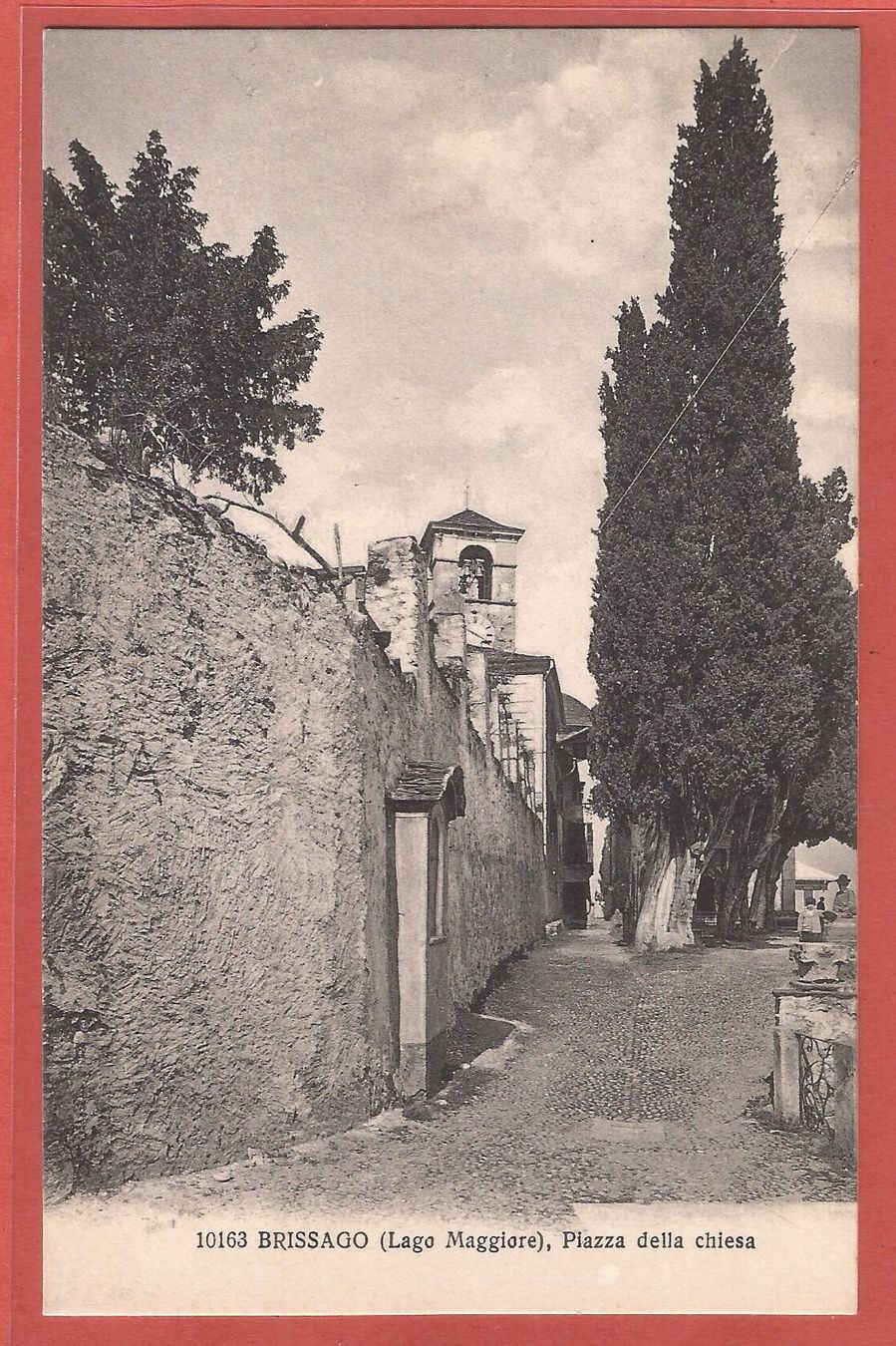 Cartes postales: Brissago - Piazza della chiesa - 1917 – D'occasion à Fislisbach par Porano