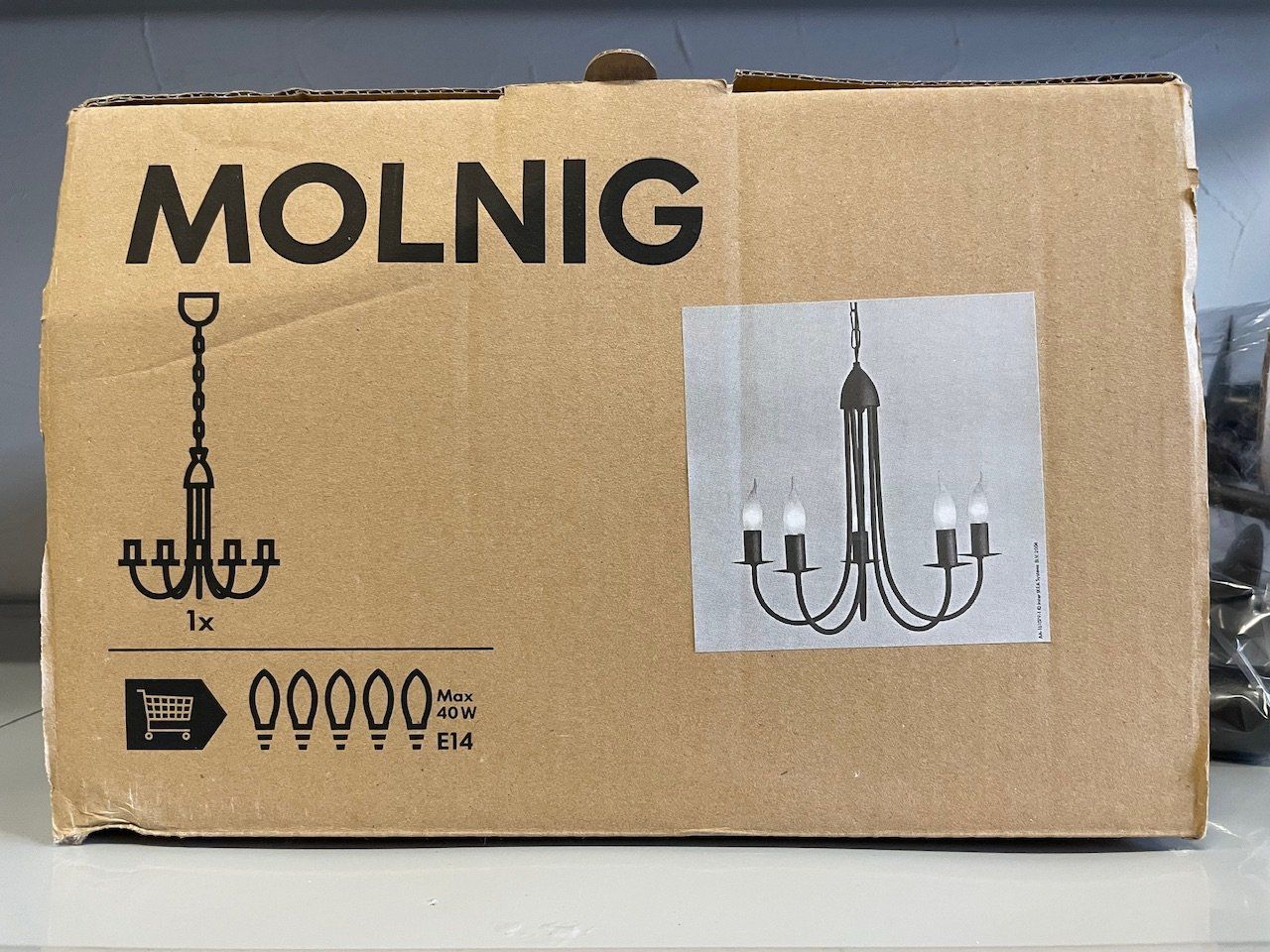 Ikea Lampen: Kronleuchter MOLNIG Ikea schwarz – Neu und originalverpackt aus Schaffhausen von  4