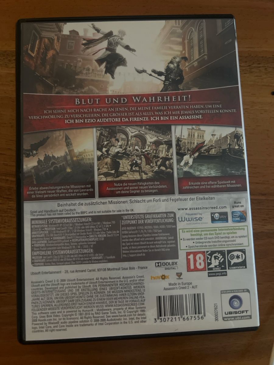 Giochi: Assassin's Creed II - PC-Spiel – Usato da Fällanden venduto da raf-wpf 1