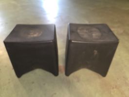 Rumble stool KIAN tabourets noirs