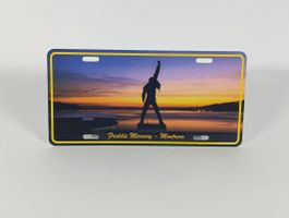 Plaque métalique décorative de Freddie Mercury 30 x 15 cm