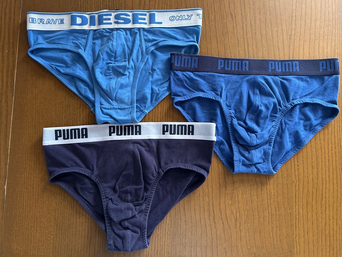 Puma Biancheria intima: Lot de 3 slips Puma/Diesel, taille M – Usato da Courfaivre venduto da ludo2282