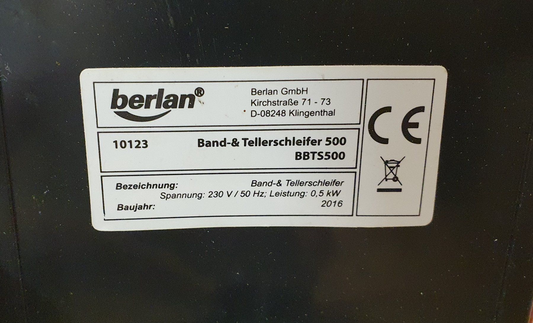 Schleifen & Polieren: Band- und Tellerschleifer, Berlan BBTS500 – Gebraucht aus Schwerzenbach von Honda1100 1