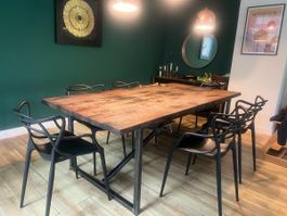 Table à manger en bois massif  l