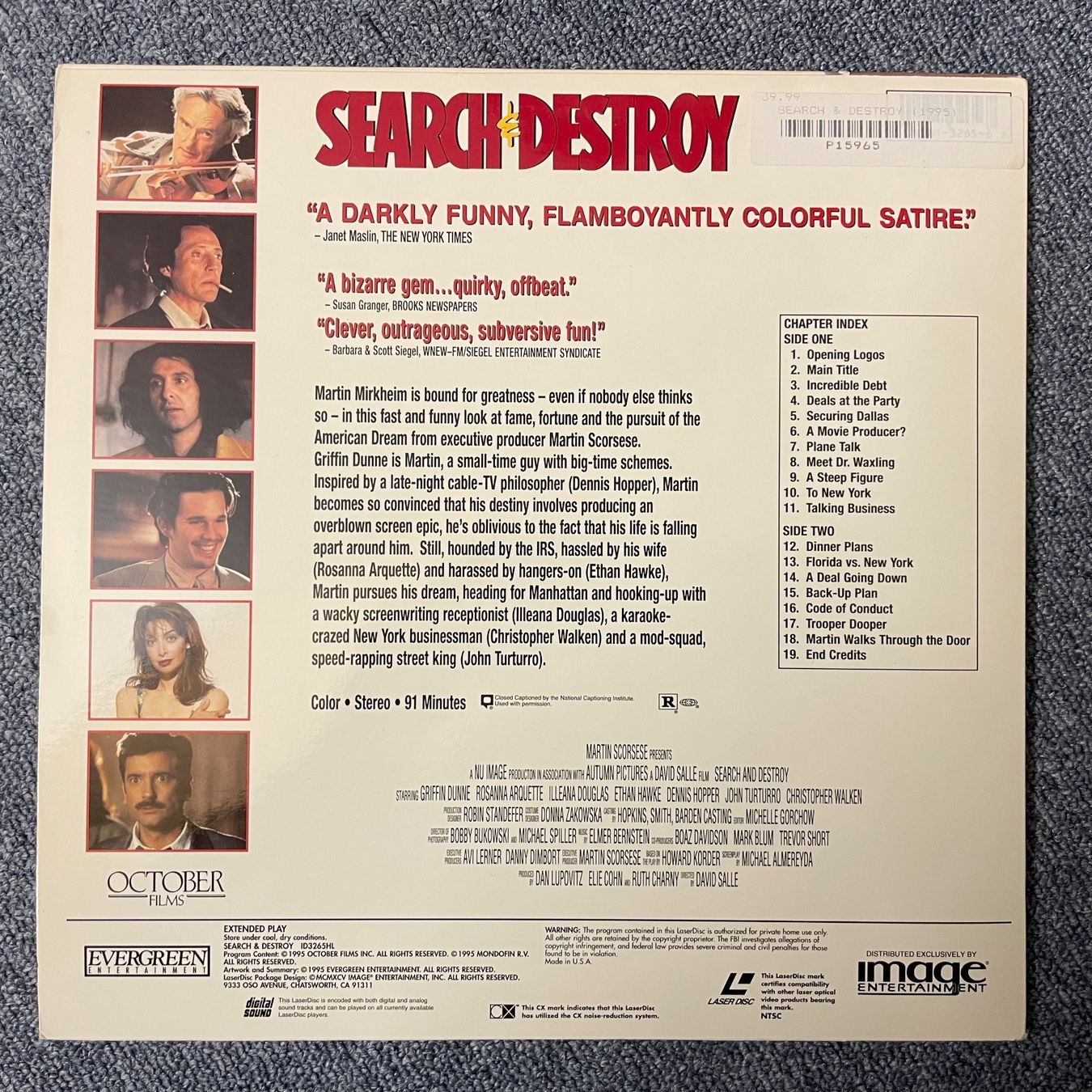 Tutti i DVDs: Search & Destroy - LASER DISC - Englisch Orig. – Usato da Stans venduto da Brode 1