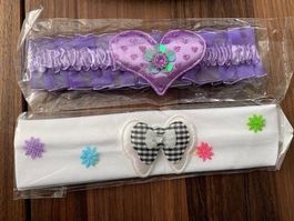 Neu! 2x Haarband / Stirnband Baby Mädchen