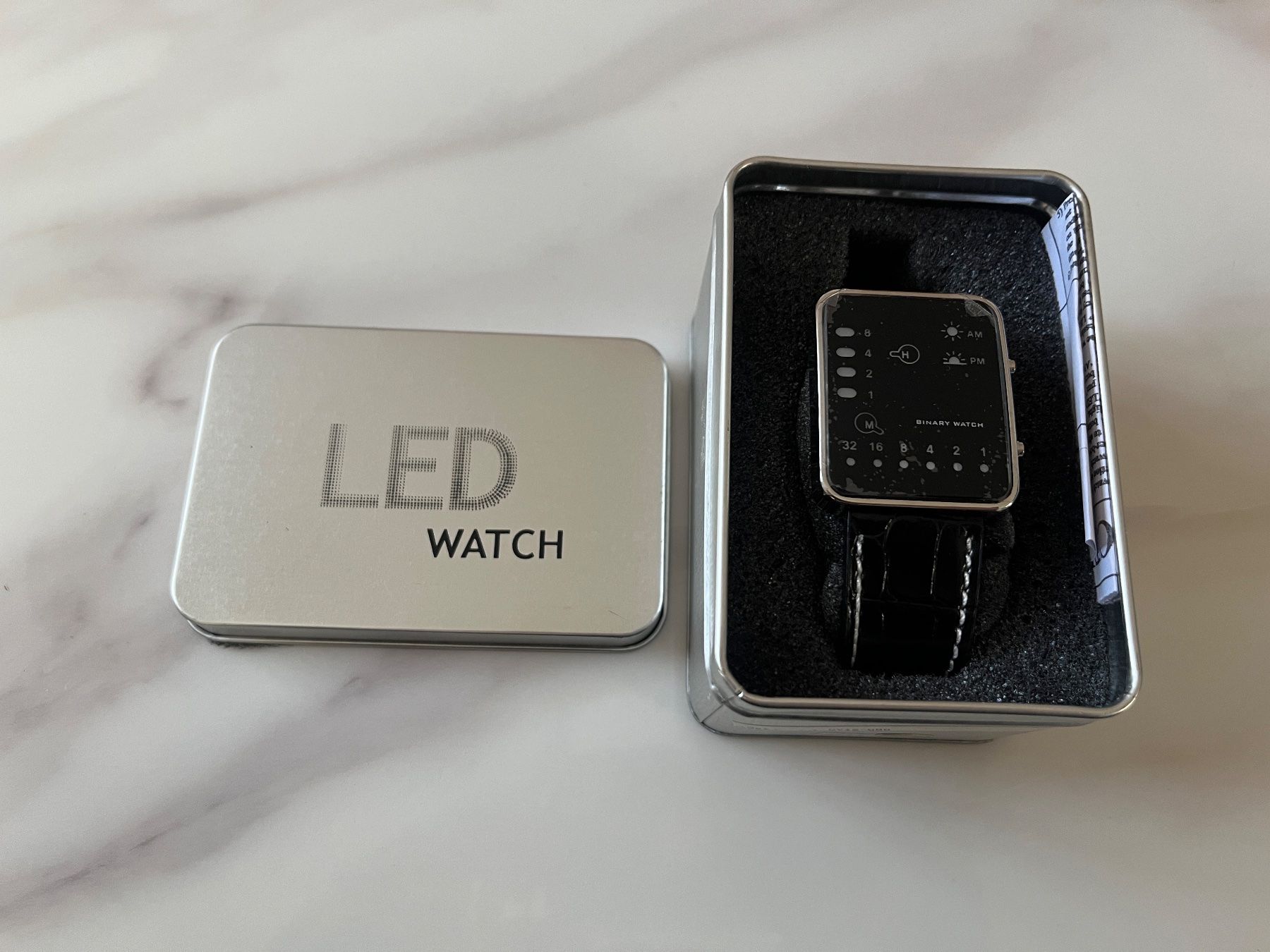 Orologi: LED Watch Digital Uhr, Schwarz – Nuovo e nell'imballaggio originale da Kriessern venduto da loolah