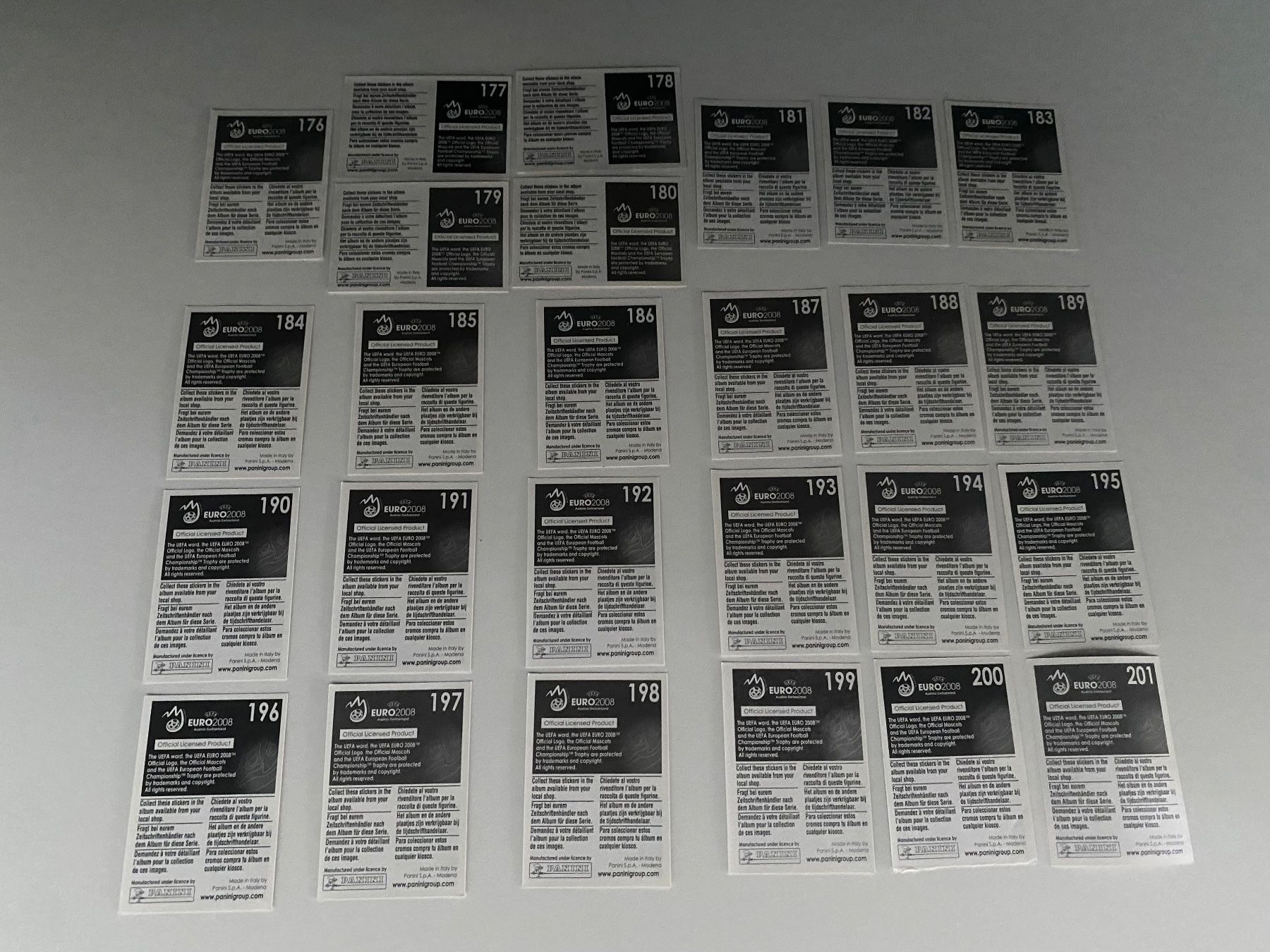Panini Carte collezionabili: Panini Bilder. Komplett-Set Kroatien. EM 2008 Modric – Usato da Hergiswil LU venduto da FcMalkov 1
