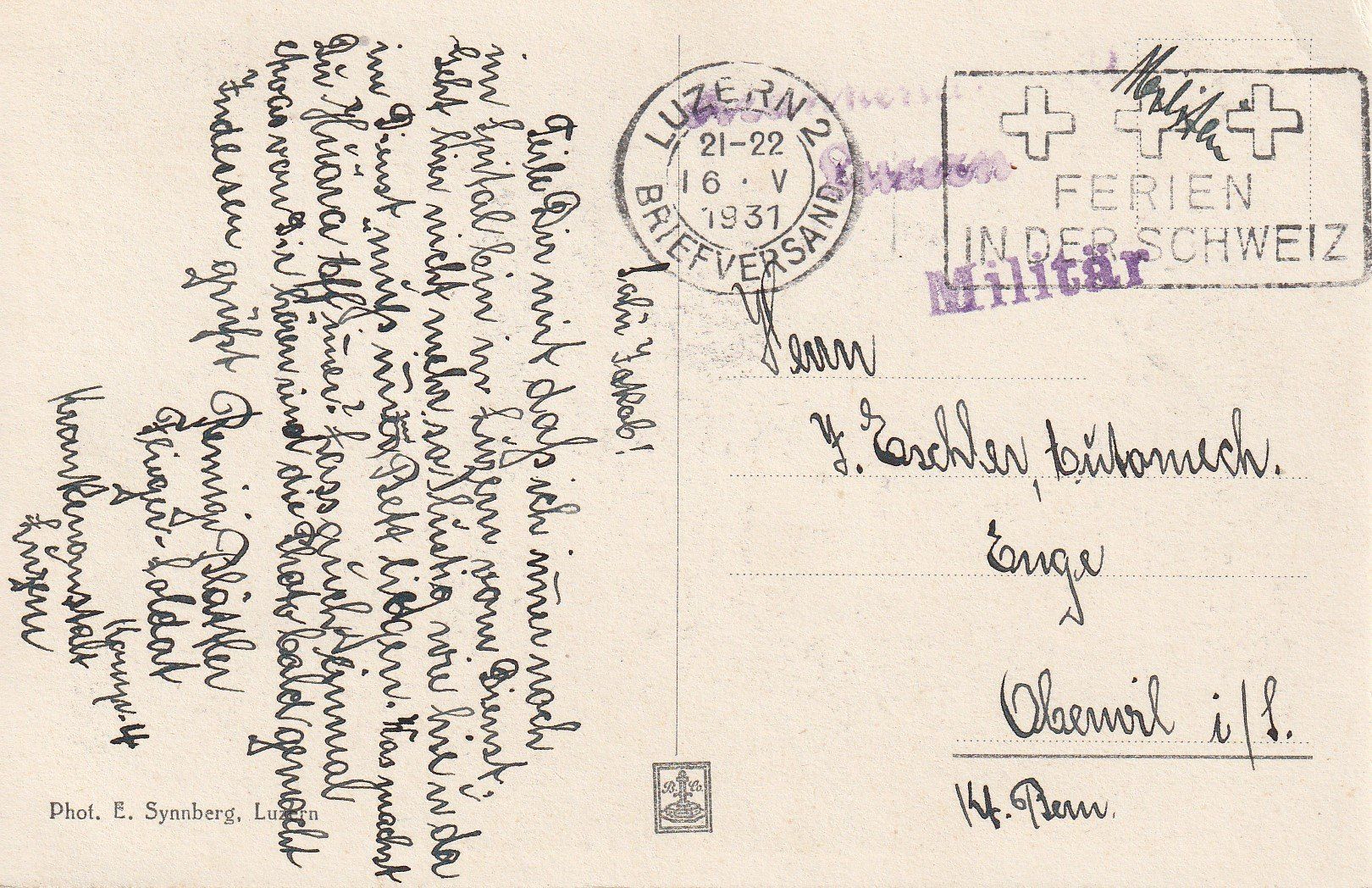 Cartoline postali: AK - Luzern - gel. 16.5.1931 – Usato da Fribourg venduto da schnalla92 1