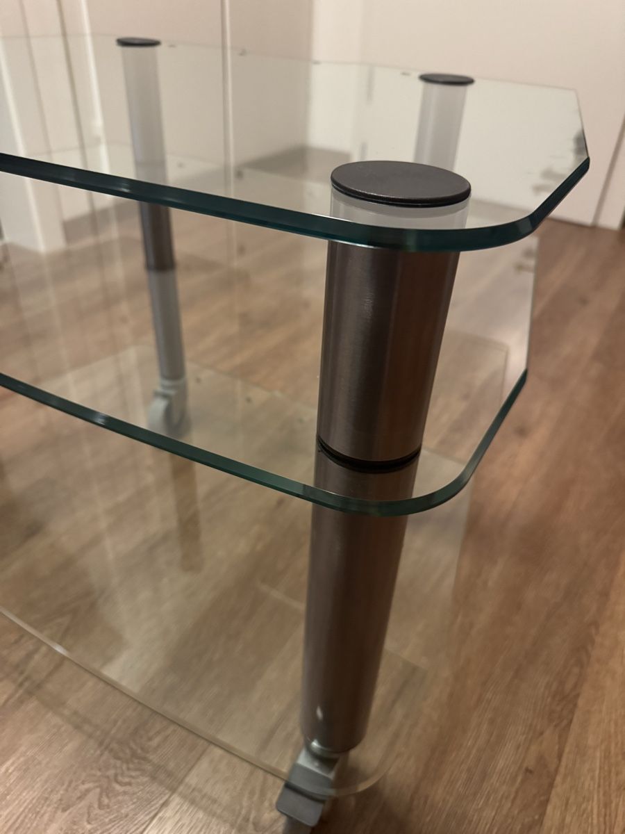 Wandhalterungen: HiFi/TV Glastisch Panzerglas! – Gebraucht aus Winterthur von Metallmann 6