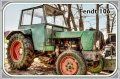Blechschild-FENDT TRAKTOR 106-GRÜN