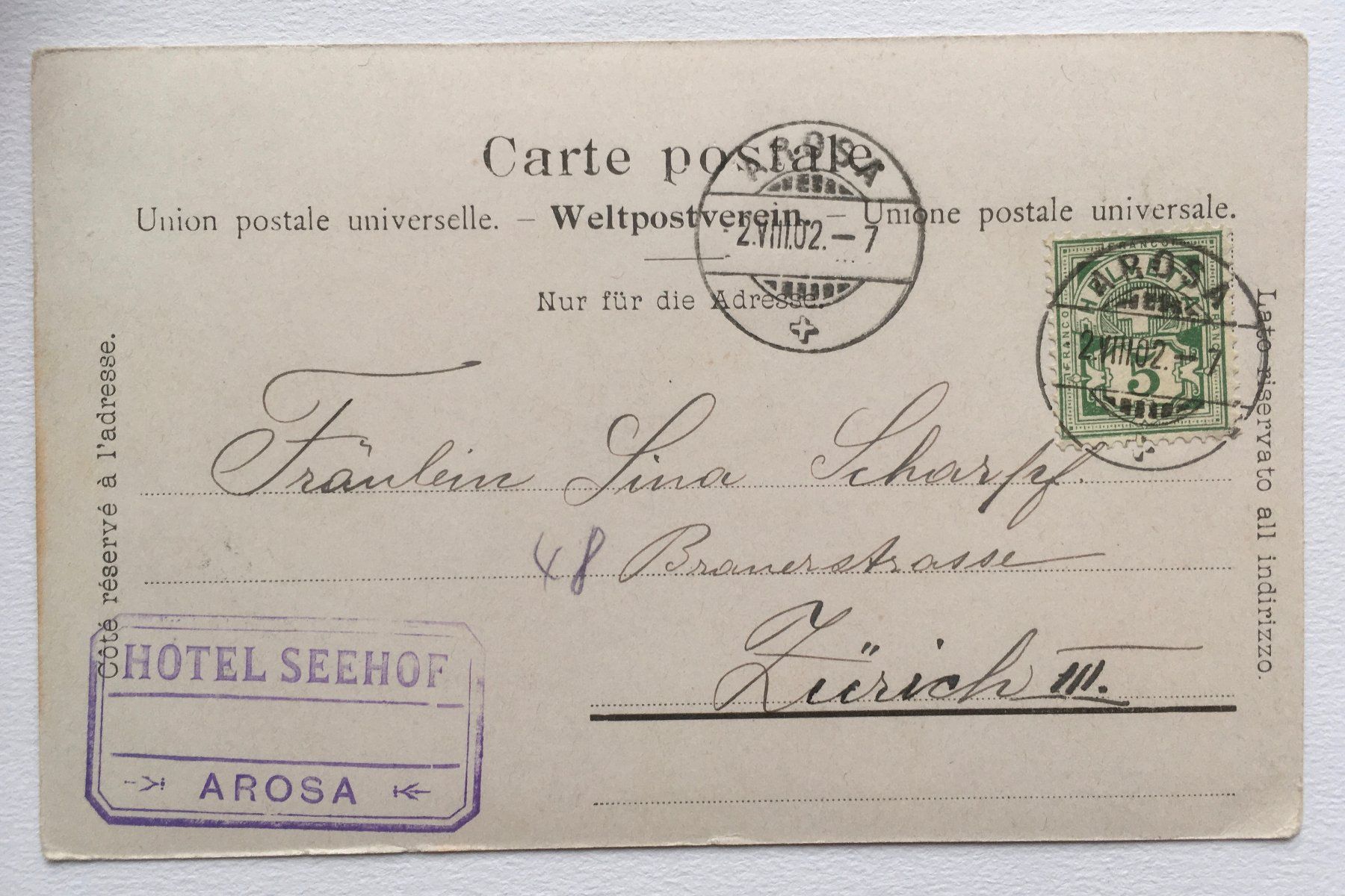 Cartoline postali: Ansichtskarte Arosa – Usato da Dällikon venduto da All2 1