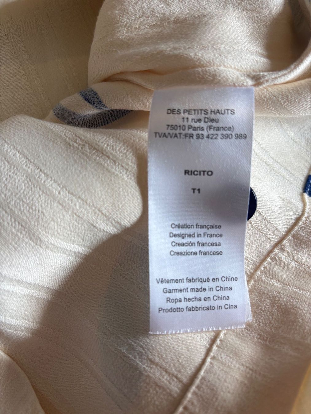 Des Petits Hauts Camicette: DES PETITS HAUTS "RICITO" Bluse Gr. 1 (36) – Usato da Zürich venduto da missmodernage 6