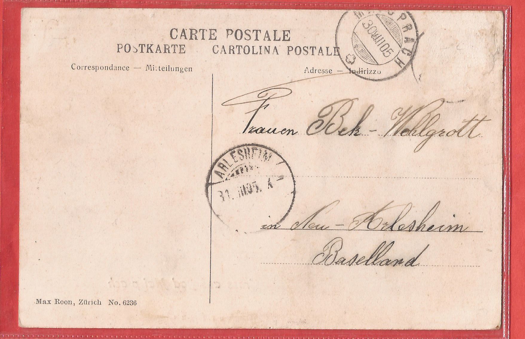 Cartes postales: Bad Maisprach mit Pension - 1905 – D'occasion à Fislisbach par Porano 1