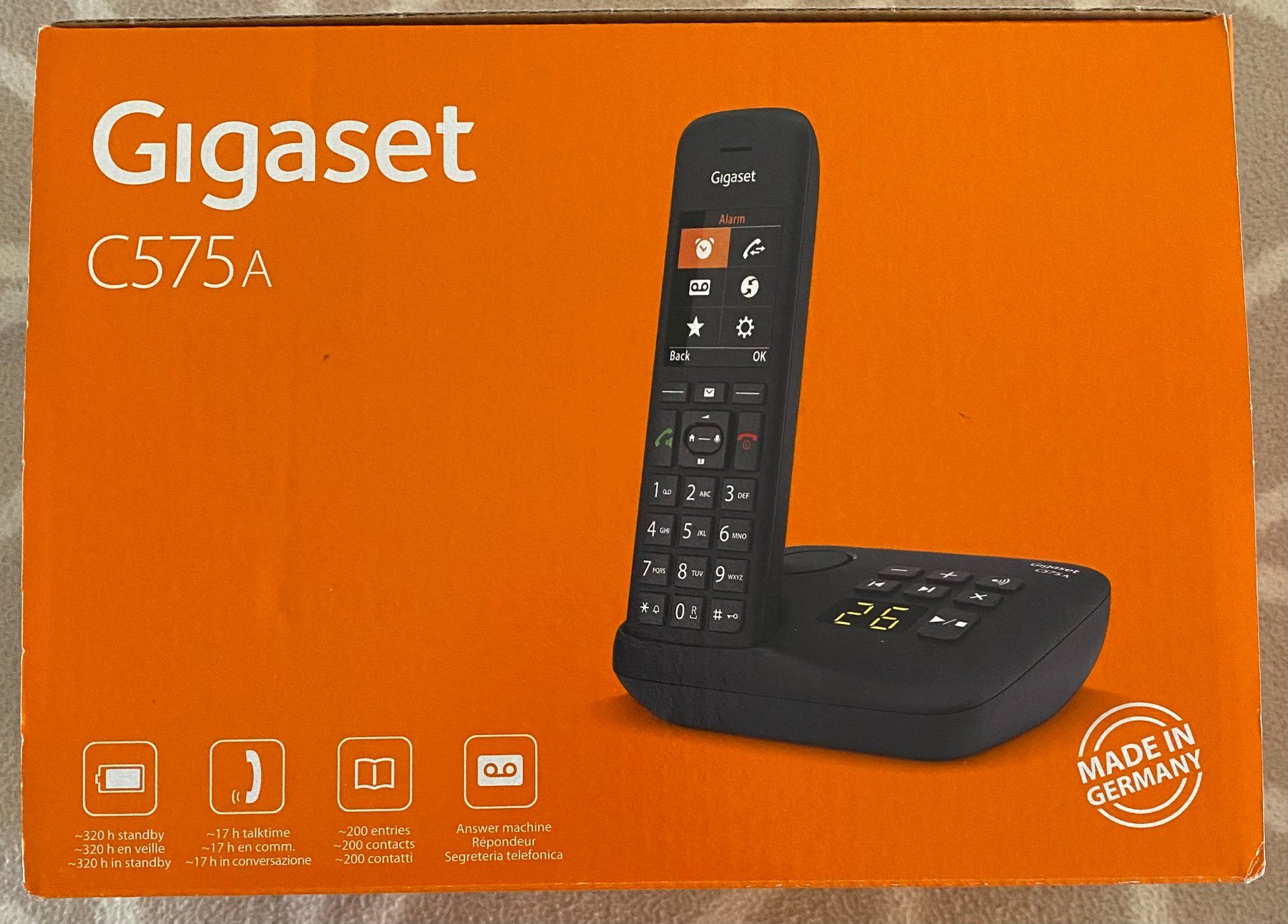 Gigaset Telefoni: Telefon Gigaset C575A schwarz incl. DECT Station – Nuovo (secondo la descrizione) da Aathal-Seegräben venduto da Jirani