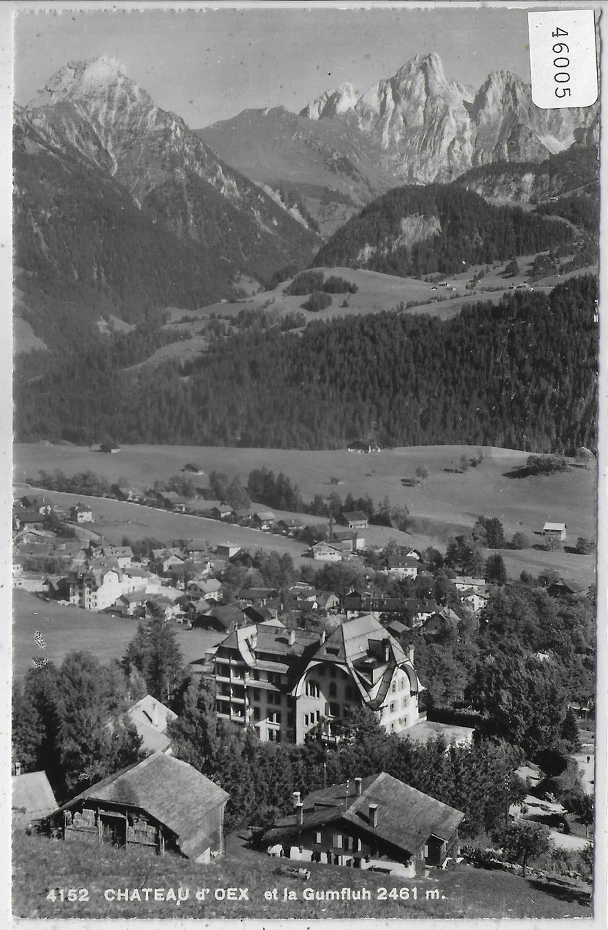 Cartoline postali: Chateau d'Oex et le Gumfluh – Usato da Ettingen venduto da Kartenplanet
