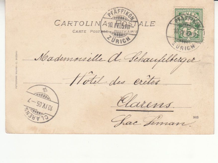 Ansichtskarten: Pallanza 1905 – Gebraucht aus Bürglen TG von StampGraf 1