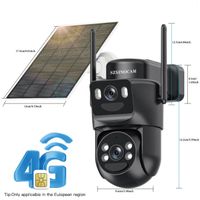 4G LTE Solar-Sicherheitskamera mit 360°-Ansicht, Farbnachts.