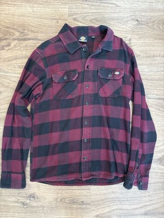 Dickies Hemd Kariert rot schwarz Grösse M