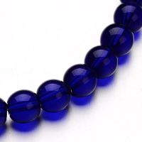 Glasperlen 8mm Mitternachtsblau ca. 35Stück