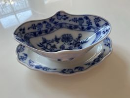 Meissen Zwiebelmuster Sauciere, Top Zustand, Vintage!