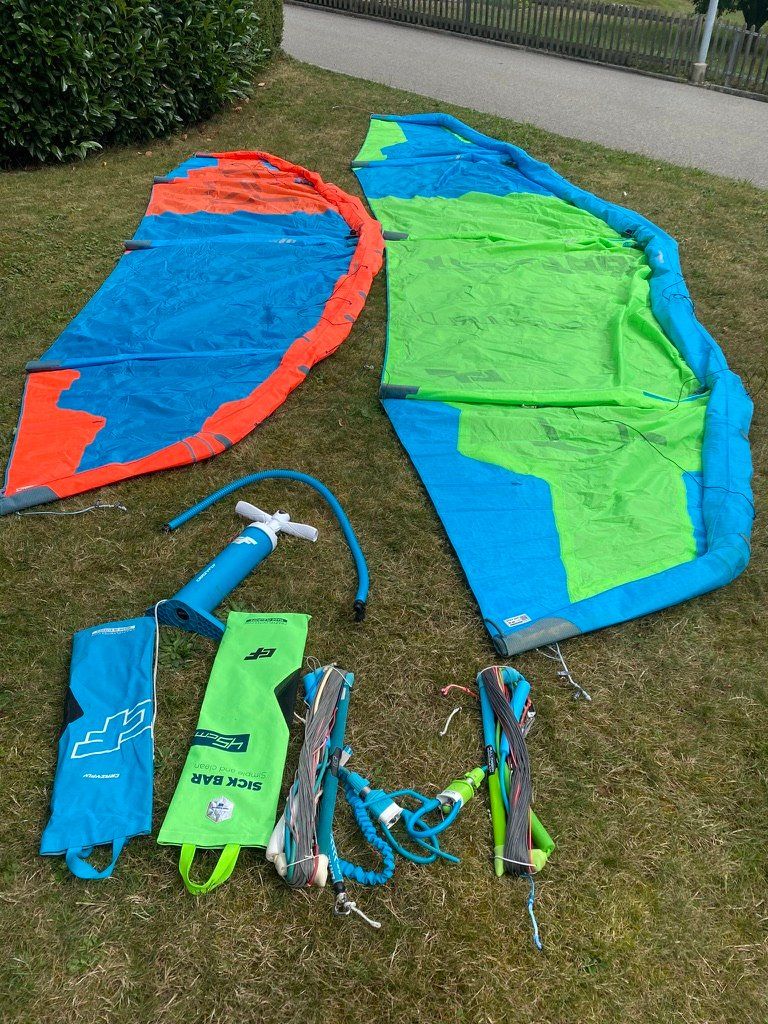 Kite: Kitepackage 2 Kite, 2 Bar und gratis Board dazu! – Gebraucht aus Lohn-Ammannsegg von Solosolution_GmbH