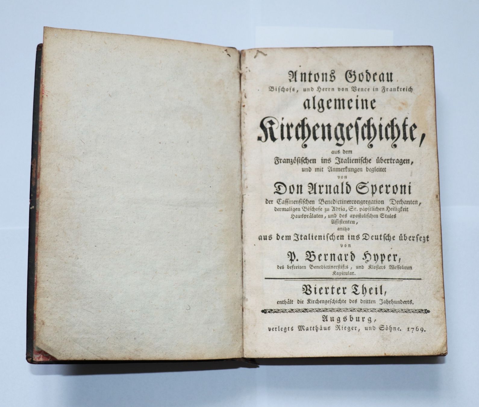 Bücher: 1769 ANTONS GODEAU ALLGEMEINE KIRCHENGESCHICHTE – Gebraucht aus Uitikon Waldegg von 05atzgi
