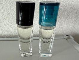 BVLGARI Man in Black EdP & AQUA EdT, 2x 5ml,  Top Zustand