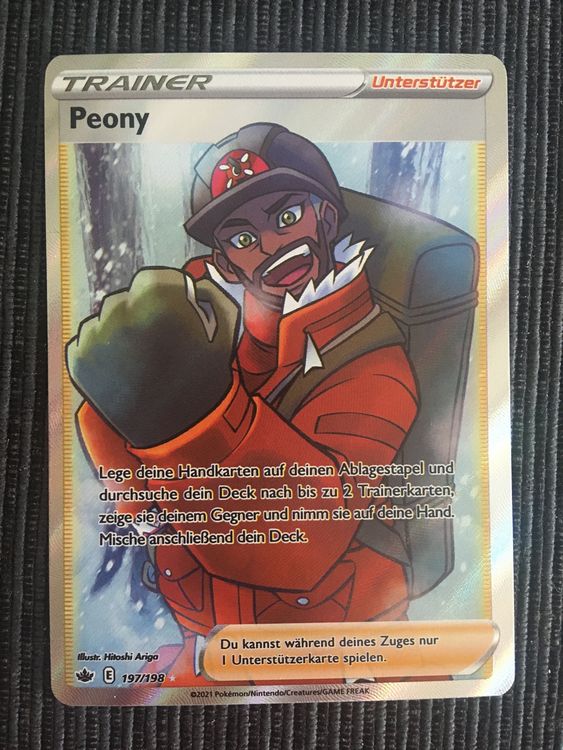 Pokemon Peony Fullart Chilling Reign Deutsch Kaufen auf Ricardo