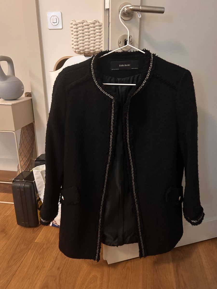Zara Giacche: Zara Basic Black Jacket, size M, Perfect for Autumn! – Usato da Territet venduto da gue_s7rn 2