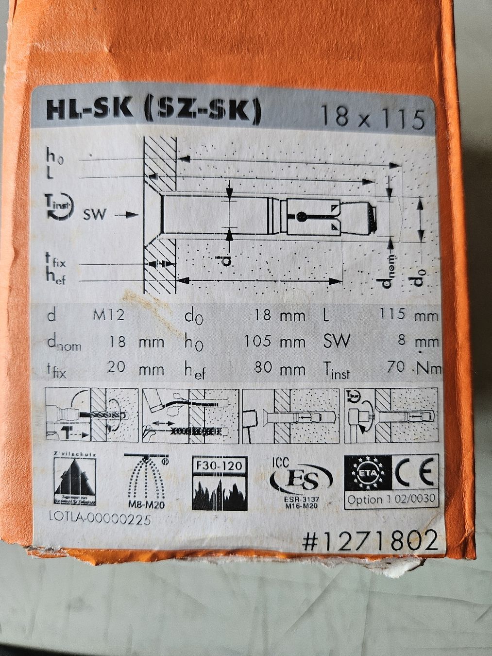 Ferramenta: Metaldübel 8 Paket, ab 49-. – Nuovo e nell'imballaggio originale da Oberburg venduto da znas 4