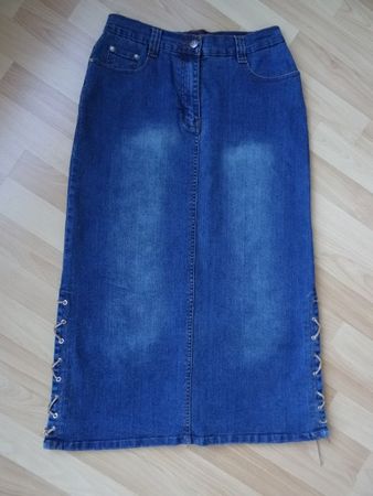 Jeansjupe Jupe lang Gr. 38
