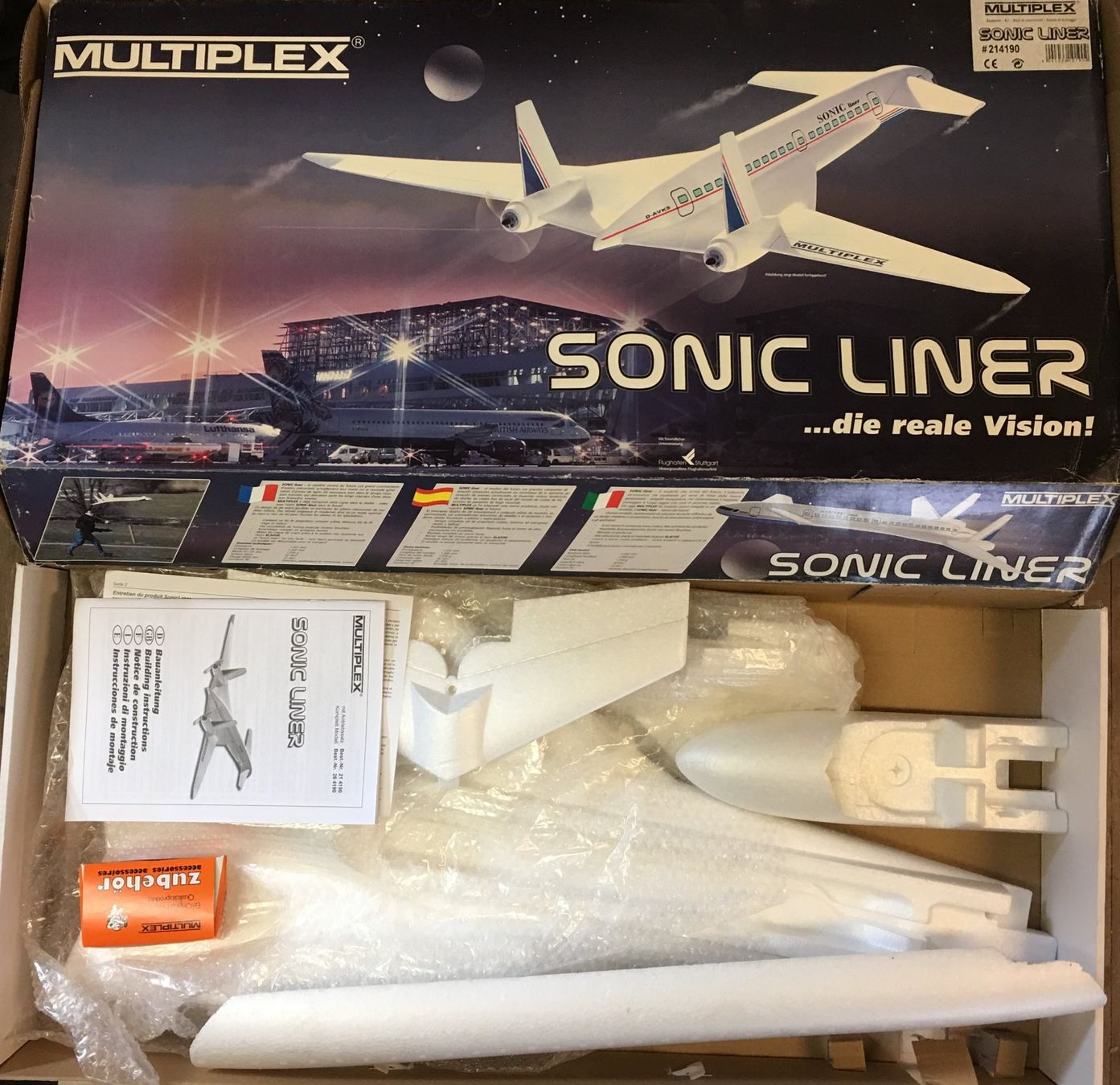 Multiplex RC Modellbau: Très rare kit de SONIC LINER Multiplex – Neu und originalverpackt aus Saules BE von XAV-perso