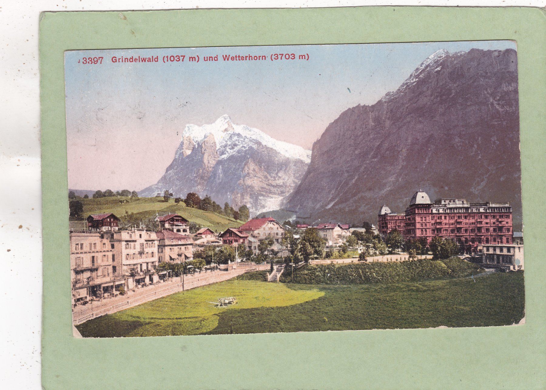 Cartoline postali: Grindelwald und Wetterhorn 1911 – Usato da Herisau venduto da Lisegrat2008